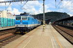 CD: E-Lok 362 076-2 Ústí nad Labem hlavní nádraží (Hauptbahnhof) am 22. Juli 2016.