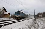 362 062-2 mit Rx 613 Svatava zu sehen am 17.01.18 in Chotikov.