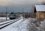 362 132-3 zu sehen mit dem R 610 Karlex am 17.01.18 in Cotikov.