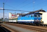 CD 362 017-6 mit Schnelzug SP1987 nach Pilsen in Bf. Planá u Mariánských Lázní am 7.6.2016