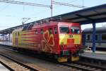 362 121 mit Glcksklee beim Umfahren eines Os im Grenzbahnhof Breclav; am 04.03.2012