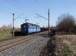 363 511 und 363 509 zu sehen am 15.04.15 kurz hinter Cheb.