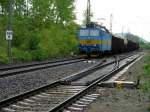 363 073 bei der Durchfahrt durch den Bahnhof Klasterec, 12.05.07