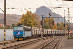 363 051-4 ist am 20. Oktober 2018 in Bilina unterwegs. 