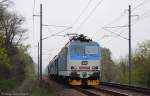 363 024 (CZ-CD 91 54 7 363 024-1) mit Os5910 von Havlíčkův Brod nach Kolín am 29.04.2013 bei Kolín