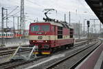 Dresden Hbf am 21.02.2009 für die EC-Flotte  erfolgt immer noch ein Umspannen für die CSD