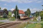 372 006 mit KLV-Zug am 18.09.2012 bei Kurort Rathen