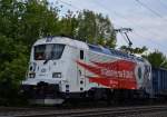 CD 380 011 (Vlakem na EURO) mit einem Gterzug von PSZ a.s. (aus Sturovo nach Dunajvros) zwischen Bahnhof Budapest Ferencvros und Kelenfld, am 16. 08. 2013.