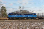 Die 383 007-2 der CD Cargo am 06.02.2018 in Nassenheide.