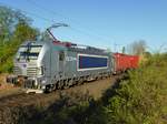 383 410 als aktuell die jüngste Vectron von Metrans in HH-Billwerder 25.04.2020. 
