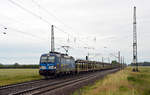 Mit einem leeren BLG-Zug am Haken rollte 383 006 am 07.06.20 durch Saxdorf Richtung Dresden und weiter nach Tschechien.