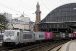 Metrans-Lok 91 54 7 326 028-9 CZ-MT, unterwegs für die Hamburger Häfen in Bremen Hbf am 1.11.18.