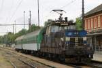 210 059-2 mit Os 8319 Počtky-irovnice-Vesel nad Lunic auf Bahnhof Jindřichův Hradec am 27-5-2013.