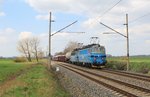 240 035-6 und 240 xxx zu sehen am 10.04.16 bei Vokov im Schubdienst.