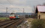 242 245-9 mit dem OS 7024 am 01.12.17 in Cotikov.