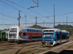  RegioSpider  mit  CityElephant  in Letohrad, Bahnstrecke 021, 024.