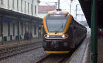 Abfahrbereit ein LEO-Express nach Prag.