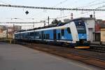 CD 640 008-9 am 18.August 2018 im Bahnhof Brno hl.n. erstes Fahrzeug des einfahrenden Os 4731 aus Letovice.