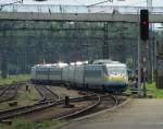 23.7.2014 13:27 ČD 682 005-4  Pendolino  als SuperCity (SC) aus Bohumín nach Františkovy Lázně bei der Einfahrt in den Bahnhof Cheb.