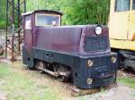 Die 650 mm Schmalspurlokomotive BN60H - TSM Lučenec (Baujahre 1965)in der Skansen Solvay Steinbrüche Sv. Jan pod Skalou am 12.7.2013.