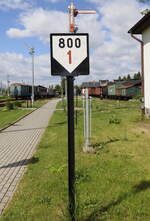 Neigungsanzeiger im Eisenbahnmuseum  Výtopna Jaroměř   21.05.2022 09:27 Uhr