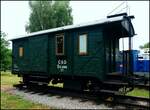 Historische ČSD Wagen D6-3066 (1937), Museum  Lužná u Rakovníka am 21. 6. 2014.