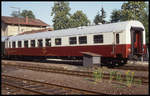 Im Rahmen einer Fahrzeugschau in Hersbruck r. d. Pegnitz am 27.6.1992 wurde auch dieser tschechische Speisewagen der CSD gezeigt. Das Fahrzeug trug die Nummer 705485-09008-2 BRmn.