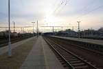 Abendstimmung im Bahnhof Breclav am 30.November 2018.