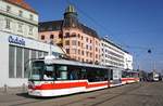 Tschechien / Straßenbahn (Tram) Brno / Brünn: Vario LF2R.E - Wagen 1094 sowie Vario LFR.E - Wagen 1596 von Dopravní podnik města Brna a.s.