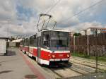 Tw.1701 in der Stumpfendstelle der Linie 8 im Neubaugebiet Lisen.(07.06.2012)