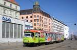 Tschechien / Straßenbahn (Tram) Brno / Brünn: Tatra K2YU - Wagen 1125 von Dopravní podnik města Brna a.s.