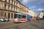 Tschechien / Straßenbahn (Tram) Brno / Brünn: Škoda 13T Elektra - Wagen 1941 von Dopravní podnik města Brna a.s. (DPMB), aufgenommen im März 2017 im Innenstadtbereich der tschechischen Stadt Brünn.