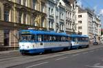 Tschechische Republik / Straßenbahn Ostrava: Tatra T3R.P - Wagennummer 1024 / Tatra T3R.P - Wagennummer 944 ...aufgenommen im Juni 2014 in der Nähe vom Bahnhof (Straßenname: