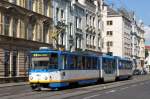 Tschechische Republik / Straßenbahn Ostrava: Tatra KT8D5.RN1 - Wagennummer 1501 ...aufgenommen im Juni 2014 in der Nähe vom Bahnhof (Straßenname: Nádražní) von Ostrava.