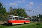 T3R.P 8518 + 8519 als Linie 14 in Barrandovu, 17.09.2014