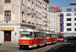 T3M 8042 +8043 in der U Balabenky als Linie 25. 17.09.2015)