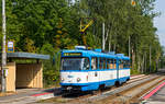 Ostrava    DPO Tatra K2 807 als Linie 4, Důl Zárubek, 08.08.2018.