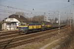 AWT 753 735 + 753 731 mit Güterzug in Steti am 14.03.2014.