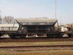 AWT-Güterwagen vom Typ Faccs abgestellt in Bhf Měšice am 11.04.2015.