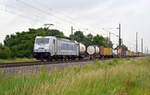 Wegen einer unwetterbedingten Sperrung der Strecke bei Coswig(Anhalt) wurde ein Teil der sonst über Zerbst verkehrenden Güterzüge am 23.06.17 über Köthen umgeleitet.