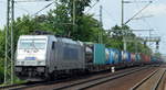 METRANS/HHLA 386 029-3 [NVR-Number: 91 54 7386 029-3 CZ-MT]  mit Containerzug Richtung Tschechien am 30.05.18 Dresden-Strehlen.