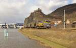 753 730-1 (AWT) zu sehen am 02.03.17 in Ústí nad Labem Střekov. Die Sonne und der Zug kamen im richtigen Moment.