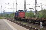 mit einem leeren Containerzug donnerten 745 701-3 und 745 702-1 am 09.09.2011 in Richtung Norden durch Eichenberg.