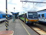 RegioJet 628 304-7 als Os 6467 nach st nad Labem-Střekov, am 09.06.2020 in Děčn hl.n..