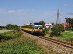 Die 628 315 als Os nach Komárno am 11.09.2020 unterwegs bei Veľká Paka.