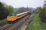 162 119 (CZ-RJ 91 54 7 162 119-2) mit IC1010  RegioJet  von Havířov nach Praha hl.n. am 29.04.2013 bei Kolín