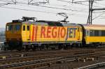 Regio Jet Lokomotive mit der Nummer 162 112-7 am 12.08.2015 am Prager Hauptbahnhof.