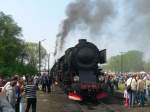 Ty2-953 auf dem Weg zum Lokschuppen. Wolsztyn, 1.5.2010  ...