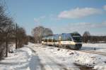 VT 733 der NEB ...  Felix Henkel 07.03.2011