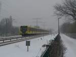 U5 nach Alexanderplatz am 6.1.2010 zwischen Biesdorf und Tierpark.  ...